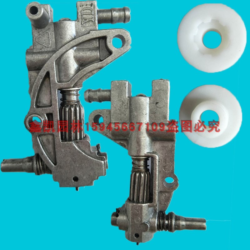 中马油锯52 5200 58  5450 5430中马5800机油泵涡轮机油泵出油管