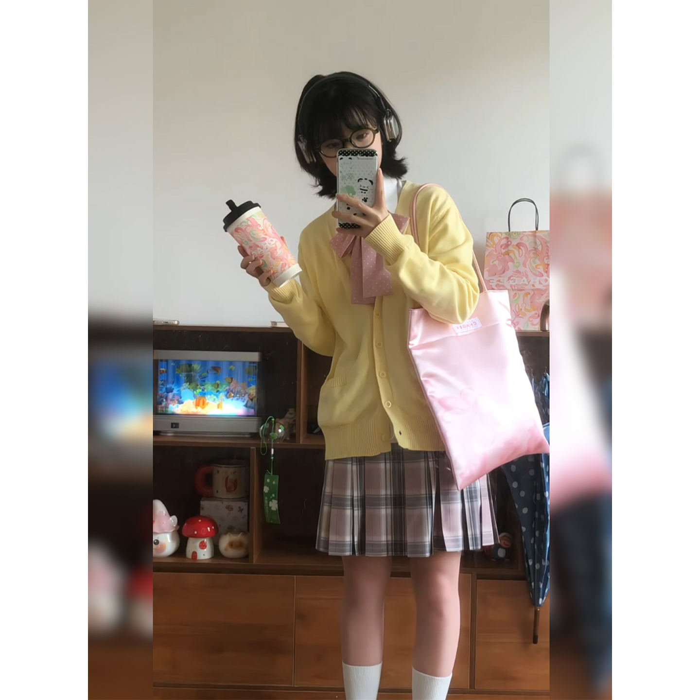 日系少女感jk制服三件套装