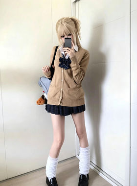 日系JK制服学院风校供感针织开衫