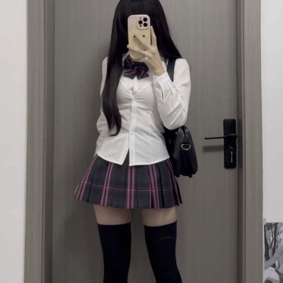 原创正版JK制服套装收腰长袖衬衫