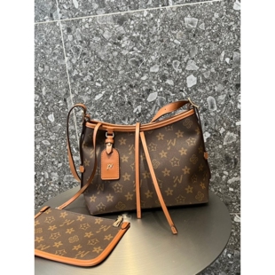 女包优草坊2025新款高品质走秀机场包轻奢复古时尚老花单肩斜挎包