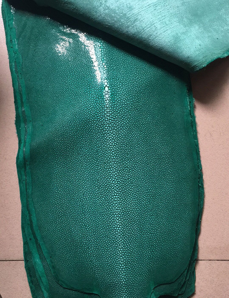 珍珠鱼皮料泰国进口魔鬼鱼皮料箱包鞋靴diy手工皮料