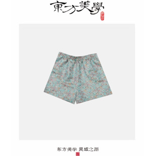 『宋锦短裤』桑蚕丝新中式宋锦高级感女式短裤SR235
