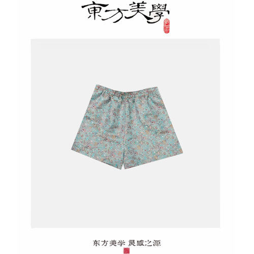 『宋锦短裤』桑蚕丝新中式宋锦高级感女式短裤SR235