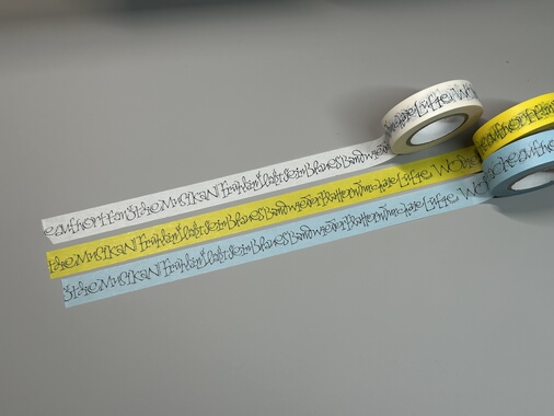 现货胶带分装日本仓敷意匠手帐和纸胶带停产英文数字组