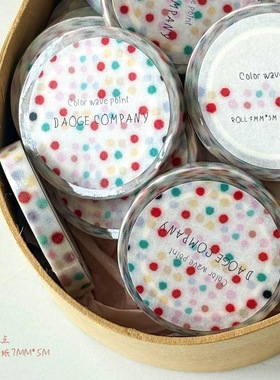 现货胶带分装道格company超细拉条胶带波点金鱼蕾丝春日系列