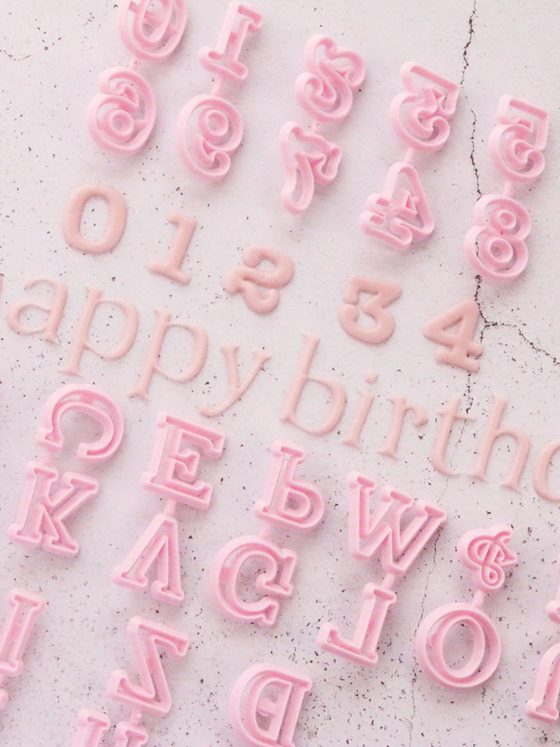大小写数字蛋糕饼干塑料字母切模