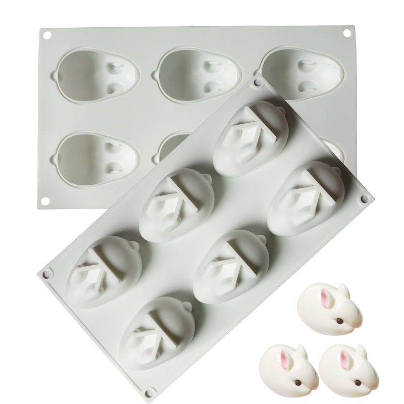 兔子模具带盖硅胶白凉粉卡通奶冻