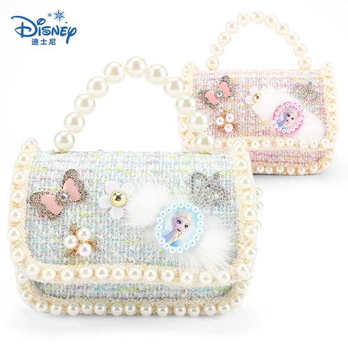 Дисней, модная мультяшная детская детская сумка для принцессы, сумка с петлей на руку, в стиле Шанель
