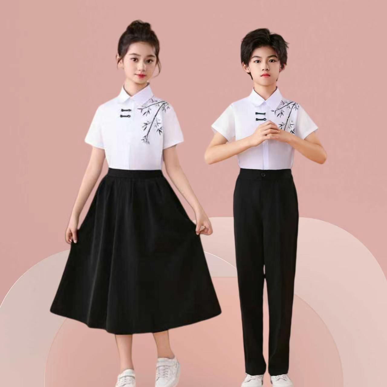 六一儿童合唱服装中小学生诗歌朗诵演出服男女大合唱团表演服套装