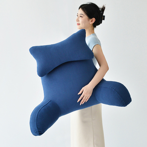 床头软包大靠背简约卧室护颈靠垫可拆洗床上靠枕抱枕沙发护腰枕头