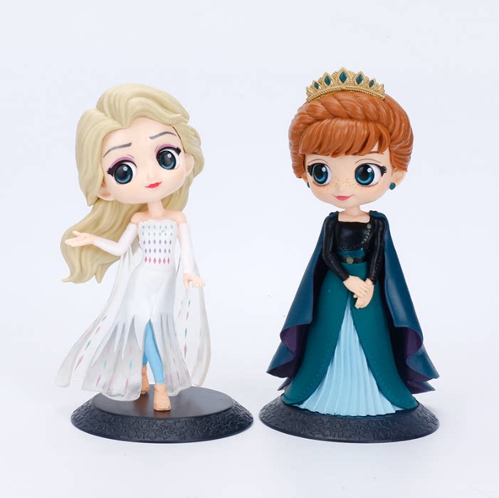 网红女孩生日蛋糕装饰插件冰雪女王安娜公主摆件城堡雪花烛台插牌