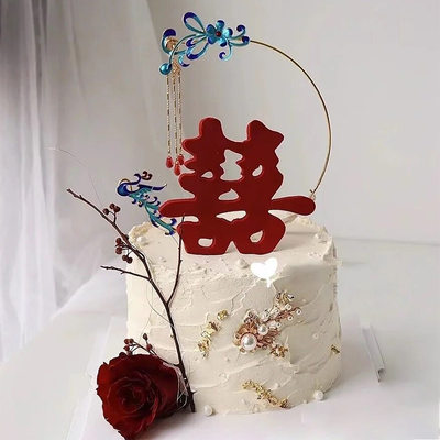 凤凰插件中式结婚蛋糕