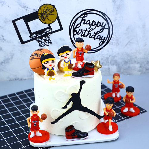灌篮高手足球小子插旗生日蛋糕