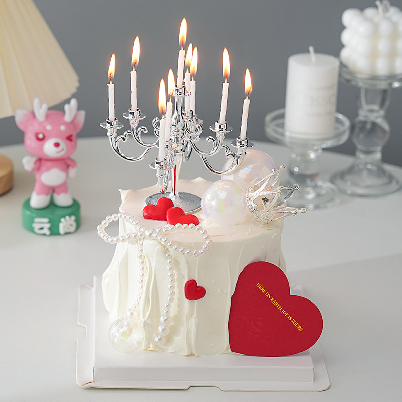 网红蛋糕装饰摆件蜡烛台珍珠蝴蝶结爱心情侣情人节女神装扮小插件,节庆用品/礼品,节日装扮用品,淘宝优惠券,粉丝福利购,淘宝优惠卷
