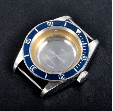 Corgeut 41mm 蓝宝石镜面 拉丝不锈钢表壳ETA2836机芯用 蓝圈