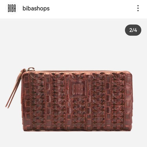 西班牙biba现货植鞣皮做旧钱包