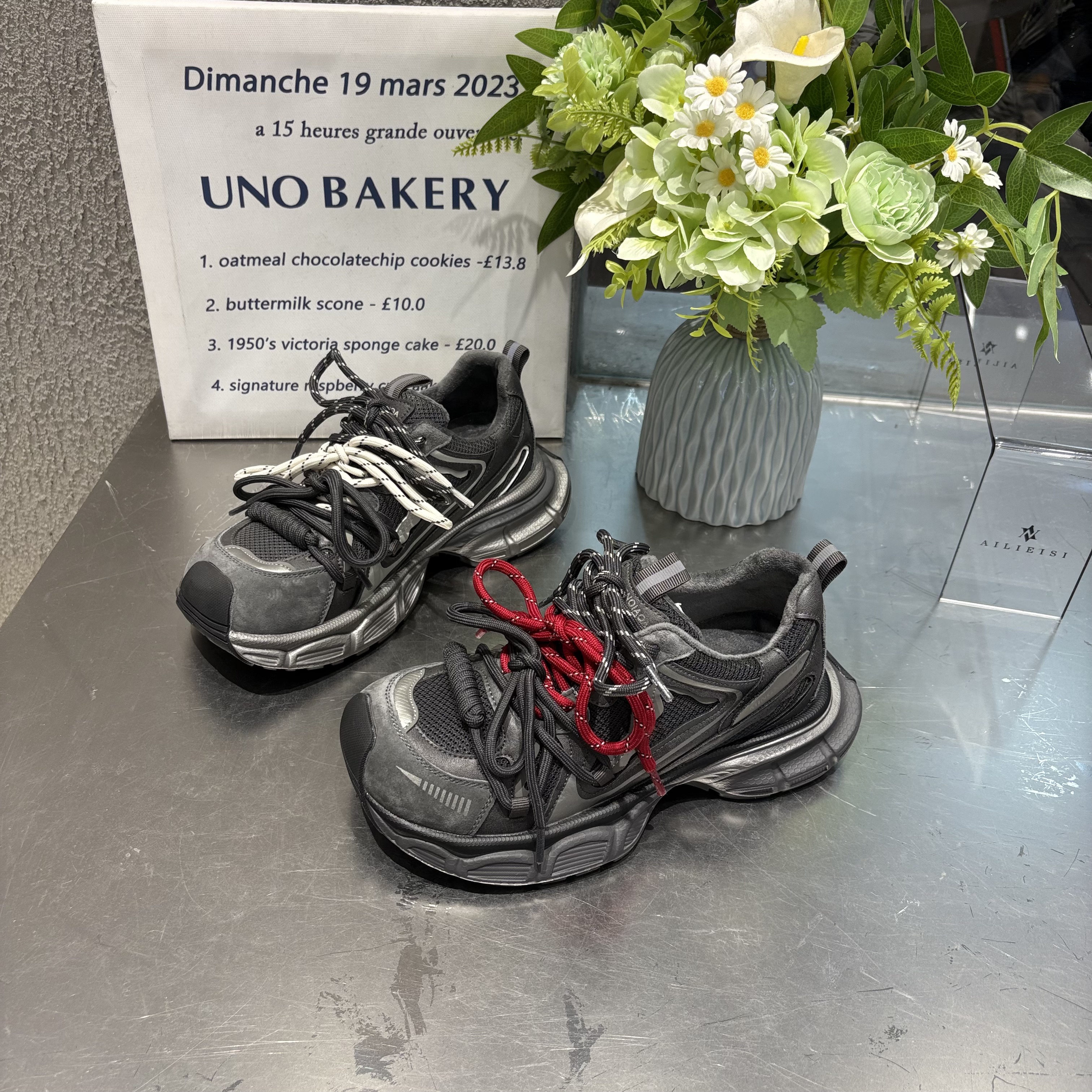 欧洲站2025冬季新款厚底老爹鞋街拍松糕鞋休闲运动女鞋爱丽圆头鞋