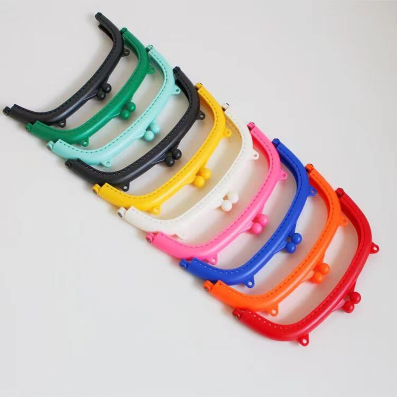 DIY手工拼布配件 16cm大号彩色树脂口金