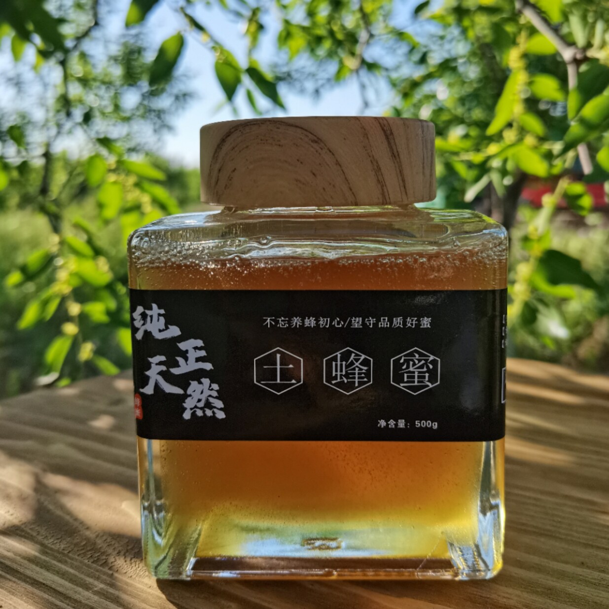 王乔果儿纯正全封盖土蜂蜜枣花蜜 农家自产包邮无添加连巢挤压