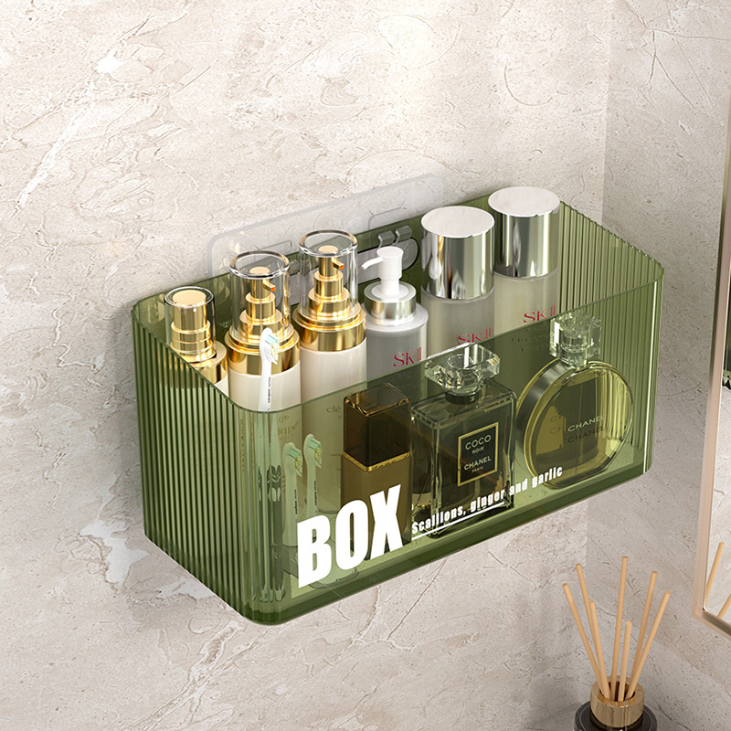 壁挂式牙膏牙刷透明收纳盒