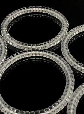 【每一片都是精工】白水晶药片手串女巴西老料透明水晶散珠子手链