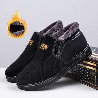 东北大棉鞋男加绒加厚老北京布鞋