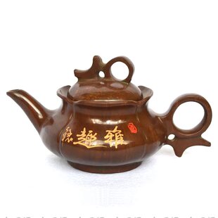 雅趣正品原产地山东今年特产木鱼石茶壶手工功夫茶壶养生茶具礼品