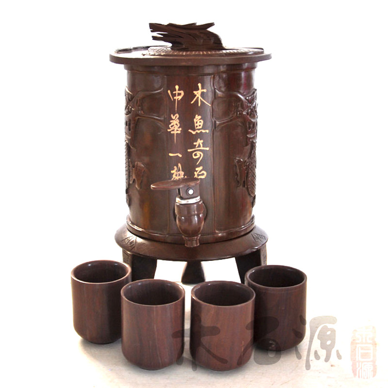 中华一绝木鱼奇石正品木鱼石原产地水瓶水桶净化储水器净水器
