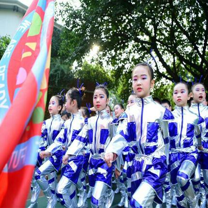 儿童宇航员服装太空服衣服啦啦操队运动会表空军机器舞蹈服演出服