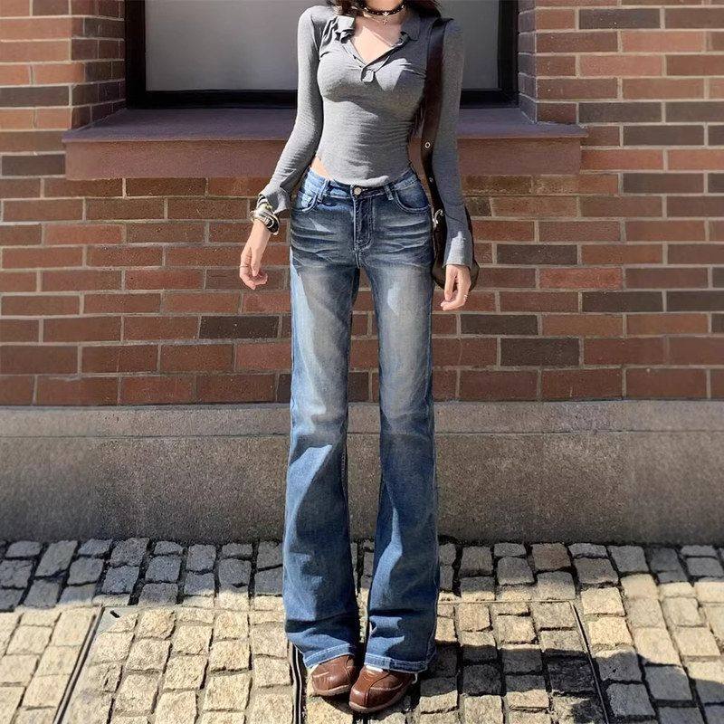 女直筒裤子春秋季2026新款显瘦弹力低腰年美式牛仔裤做旧复古水洗,女装/女士精品,牛仔裤,淘宝优惠券,粉丝福利购,淘宝优惠卷