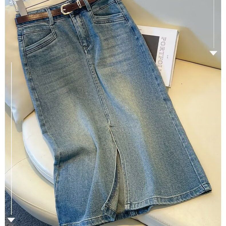 牛仔裙2025字年半身裙新款女一步