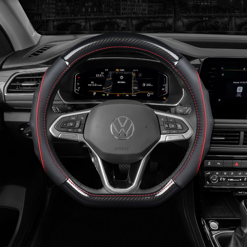 适用2025款大众方向盘套途岳XR新锐锐意版途铠途安把套牛皮四季