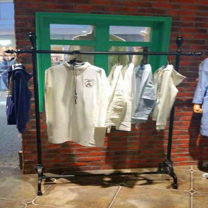 铁艺服装落地中岛架包邮