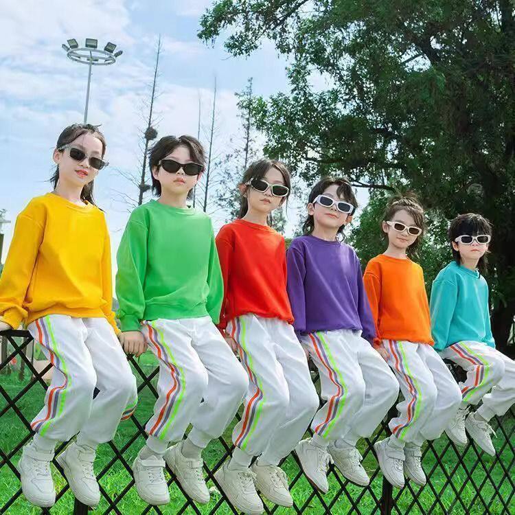 儿童啦啦队演出服幼儿园毕业照班服合唱表演服中小学生运动会服装
