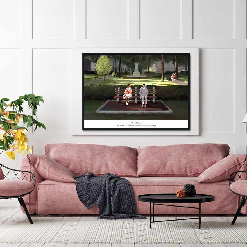 阿甘正传经典电影客厅卧室挂画