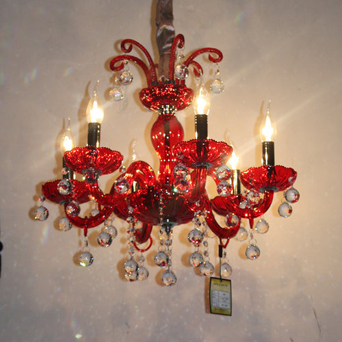 红色婚庆水晶吊灯高端品质