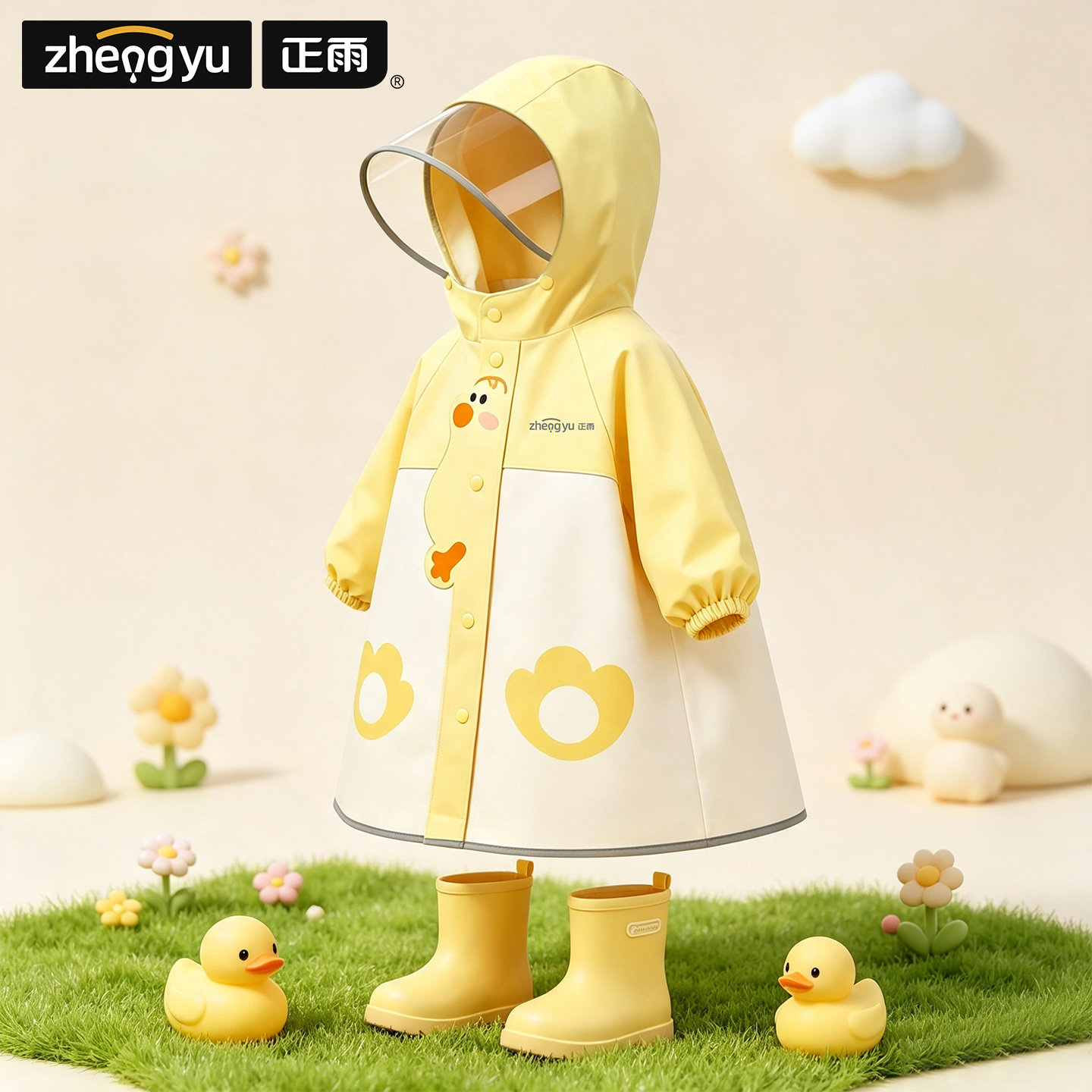 儿童雨衣2岁男童女孩宝宝幼儿园图片