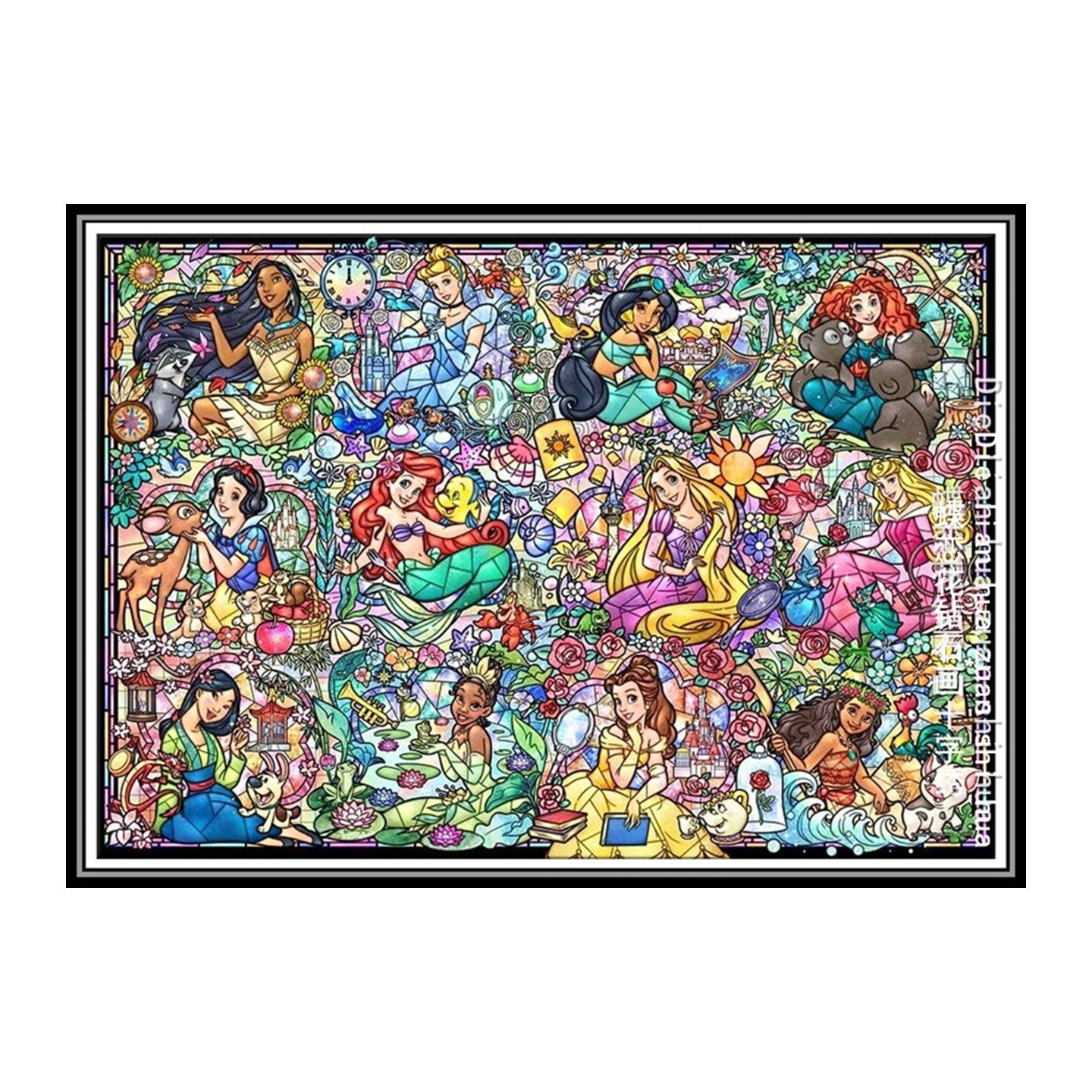 卡通动漫公主大合集钻石画方钻
