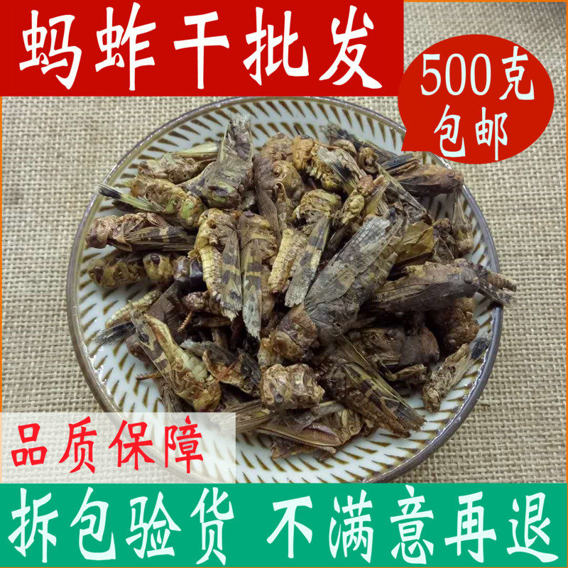 蚂蚱干蝗虫干包邮蚱蜢干500克可药用中药材店铺可磨蚂蚱粉鸟食
