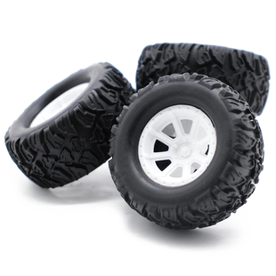 2.5*55mm橡胶车轮 玩具轮子中小学生手工课DIY配件材料2.5 3mm孔