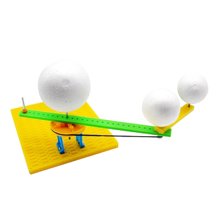 地月日运动演示手工拼装教学简易三球仪科技小制作地月系模型