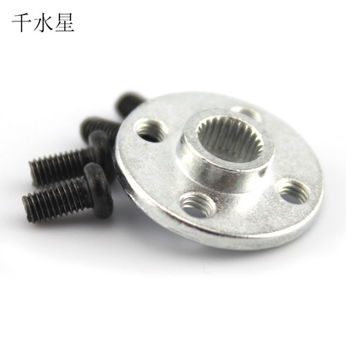 银色小号25T铝合金舵盘diy模型材料圆盘迷你舵机固定件机械臂配件