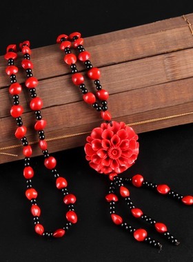 毛衣挂件配饰项链女中国风长款