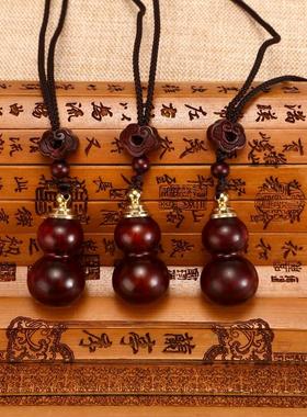 可打开空心葫芦紫檀木项链