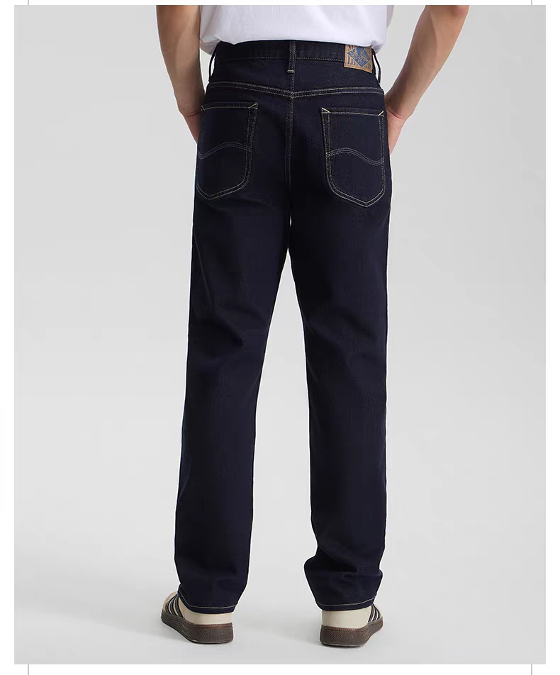 Lee正品25冬新款726直筒磨毛男牛仔裤保暖LMB100726209132-A08888