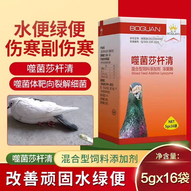 搏冠噬菌莎杆清鸽子沙门氏菌大肠杆菌副伤寒黄白痢水便专用保健品