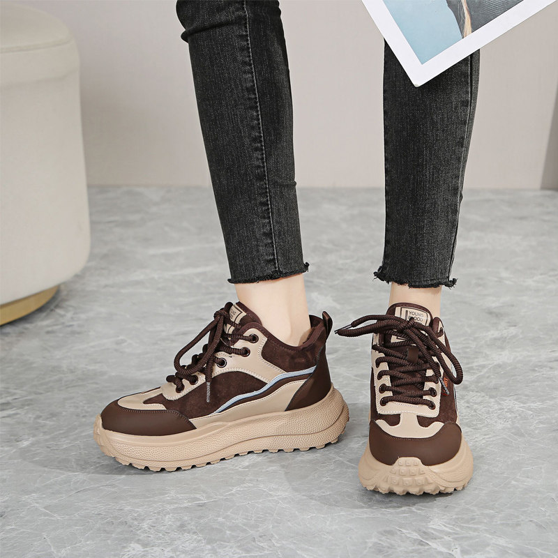 大丫丫大码女鞋41-43春款脚宽脚肥牛皮厚底轻便休闲老爹鞋9655-66,女鞋,时尚休闲鞋,淘宝优惠券,粉丝福利购,淘宝优惠卷