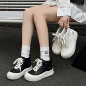 女鞋 新款 宽胖脚肥大码 43高帮棉鞋 2025冬季 真皮加绒休闲鞋 25808