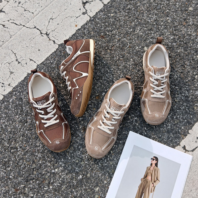 大丫丫大码女鞋平底透气休闲鞋